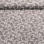 Směsové plátno P021 ŠEDÁ, ornamenty, š.140cm (látka v metráži)