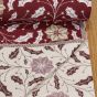 Směsové plátno vánoční SUGAR PLUM 02, mahonka na vínové, š.140cm (látka v metráži)