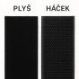 Suchý zip háček + plyš samolepící černý, šířka 10cm (v metráži)
