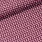 Šusťákovina (lehká kočárkovina) KOSTKA VÍNOVÁ, š.150cm (látka v metráži)