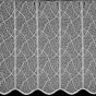 Tylová vitrážová záclona 18000 vyšívaná nitka, bílá (více výšek, v metráži)