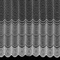 Tylová záclona 1291, vyšívané obloučky, s bordurou, bílá (více výšek, v metráži)