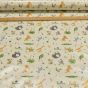 Ubrus PVC s textilním podkladem 5738410, safari zvířátka na žluté, š.140cm (metráž)