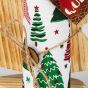 Utěrka vánoční dárkové balení AK-3941, 1 kus utěrka 40x70cm + dřevěný stromeček