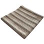 Vaflový pracovní bavlněný ručník HNĚDÝ PROUŽEK, 210g/m2, 50x100cm