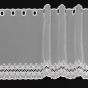 Vitrážová záclona voálová 16723 výšivka ornament, bílá (více výšek, v metráži)