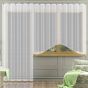 Žakarová kusová záclona CHRISTINA jednobarevná bílá, (více rozměrů)