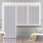 Žakarová kusová záclona MIA jednobarevná bílá, (více rozměrů)