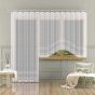 Žakarová kusová záclona MADISON jednobarevná bílá, (více rozměrů)