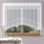 Žakarová kusová záclona MADISON jednobarevná bílá, (více rozměrů)