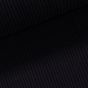 Žebrovaný bavlněný úplet 4996 0069 široký proužek, černý, š.35cm, (látka v metráži)