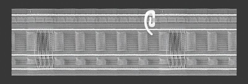 Záclonová řasící páska, stuha 13.85.000.2, multifunkční 4 v 1 (Ikea háčky), řasení univerzální a 1:2, průhledná, šířka 8,5cm (v metráži)