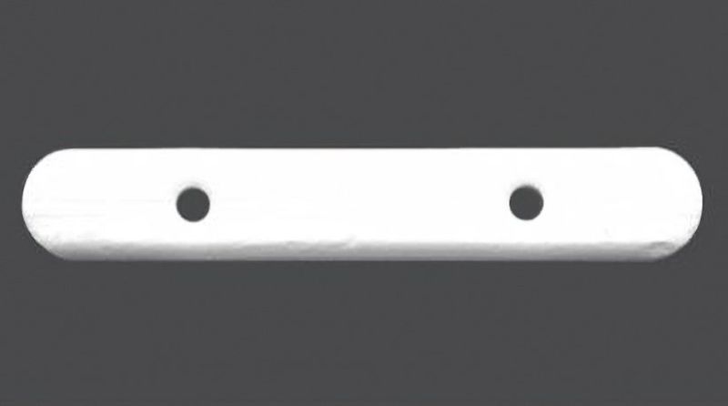 Olůvko / těžítko 56x11mm, boční, bílé, váha 25g