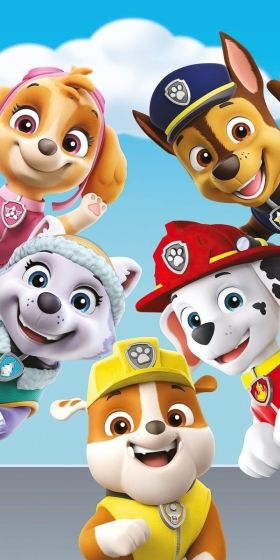Dětská plážová osuška TLAPKOVÁ PATROLA PAW PATROL 327, modrá, froté, 70x140cm