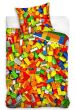 Dětské povlečení STAVEBNICOVÉ KOSTKY, barevné, bavlna hladká, 140x200cm + 70x90cm 