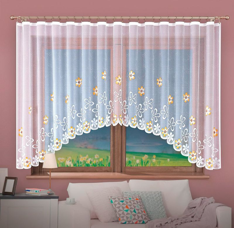 Kusová záclona CHLORIS BÉŽOVÁ vícebarevná, (více rozměrů)