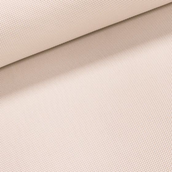 Potahová látka MESH 3D perforovaná síťovina, ecru, jednobarevná, š.160cm (látka v metráži)