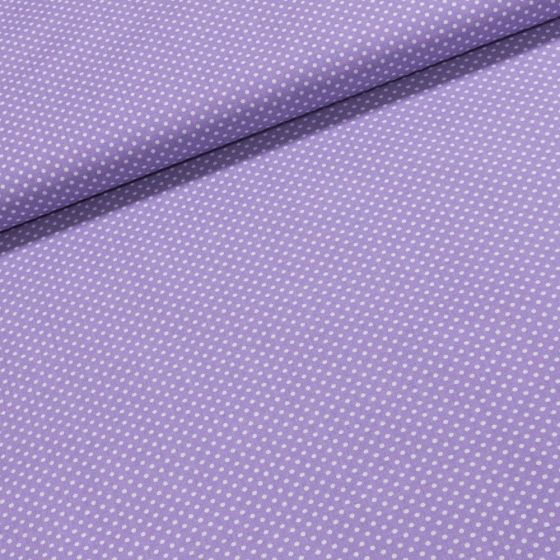 Bavlněné plátno Jolana JO004/13 bílý puntík na fialové 2 mm, š.150cm (látka v metráži)