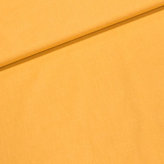 Bavlněné plátno UNI ARIA jednobarevné, okrové, š.140cm (látka v metráži)