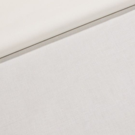 Bavlněné plátno jednobarevné DOMINIC uni bílá, š.140cm (látka v metráži)