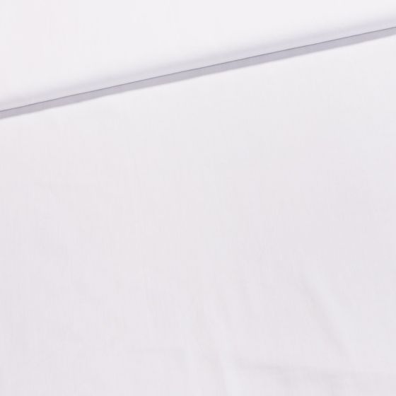 Bavlněný satén SARAH UNI bílý krojový, jemný česaný, š.140cm (látka v metráži)