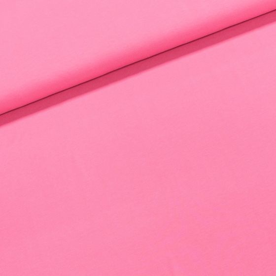 Bavlněný úplet 8036-074 jednobarevný ostře růžový, š.150cm (látka v metráži)