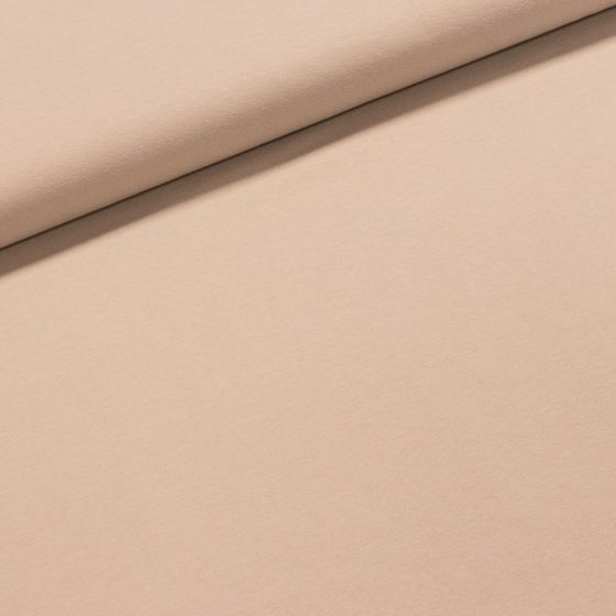 Bavlněný úplet TEPLÁKOVINA SP-GRETA 13 jednobarevná uni kapučíno, š.180cm (látka v metráži)