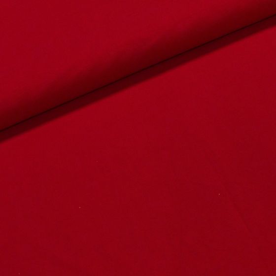 Bavlněný úplet TEPLÁKOVINA SP-GRETA 8 jednobarevná uni červená, š.185cm (látka v metráži)