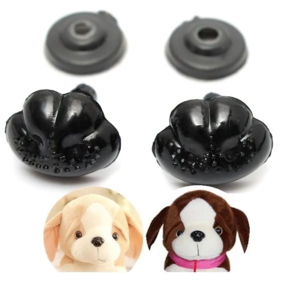 Bezpečnostní nos (čumáček), jednobarevný černý, 12x15mm