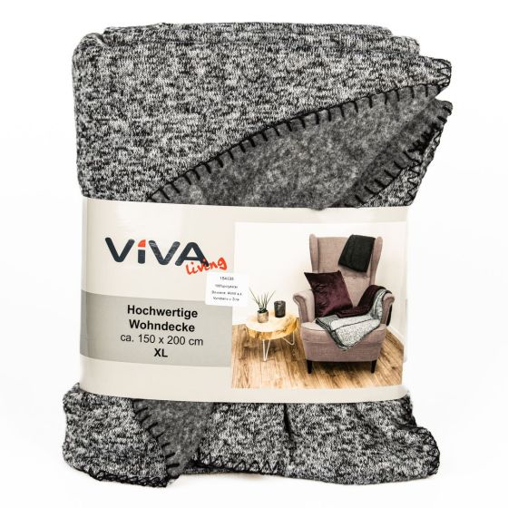 Deka FLEECE, šedý melír, 150x200cm