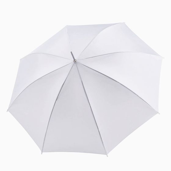 Bílý / svatební deštník DOPPLER 74063WE, holový, vystřelovací, délka 86cm