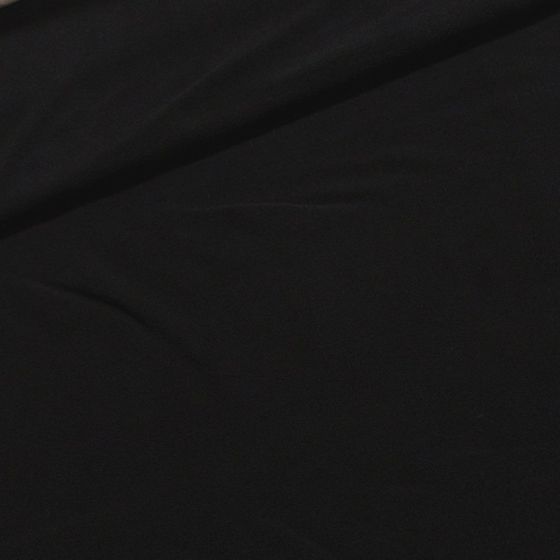 Fleece (flís) 001 jednobarevná uni černá, š.150cm (látka v metráži)