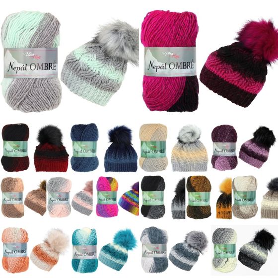 Pletací / háčkovací příze Vlna-Hep NEPÁL OMBRE přechodová, efektní 100g/190m