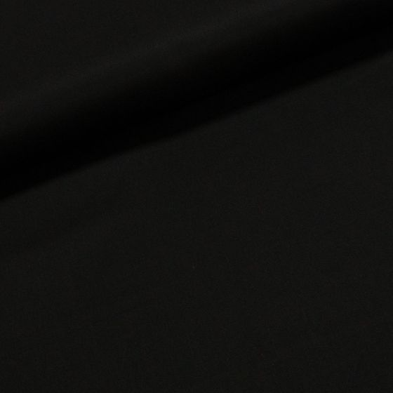 Bavlněný kepr 10 jednobarevná černá, š.150cm (látka v metráži)