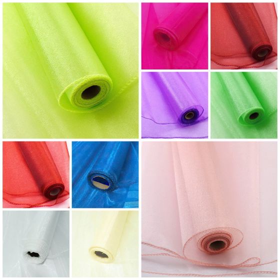 Organza dekorační 45536 šíře 12cm, návin 9m (více barev)