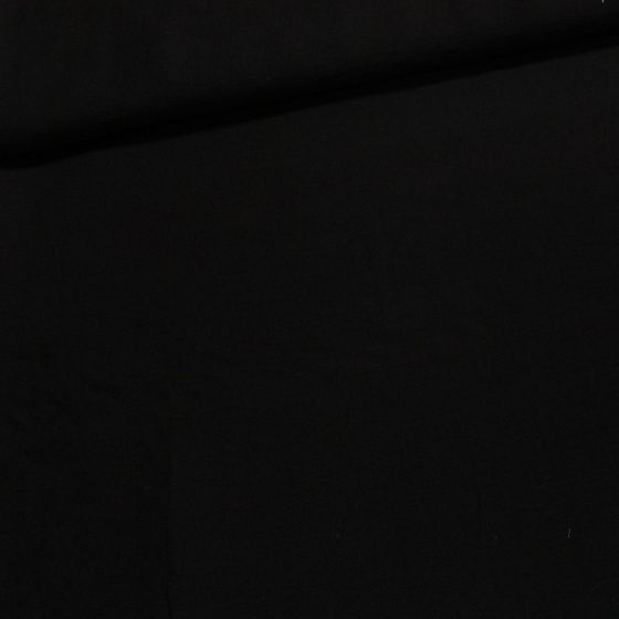 Košilovina viskózová UNI DT-23043/4, černá, š.150cm (látka v metráži)