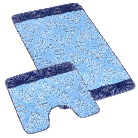 Koupelnová předložka BANY, PAPRSKY MODRÉ (více rozměrů)