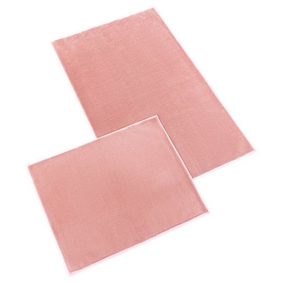 Koupelnová souprava MICRO BANY GOLD RŮŽOVÁ, 100x60cm (předložka) + 60x50cm (na WC)