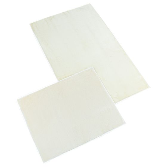 Koupelnová souprava MICRO BANY GOLD SMETANOVÁ, 100x60cm (předložka) + 60x50cm (na WC)