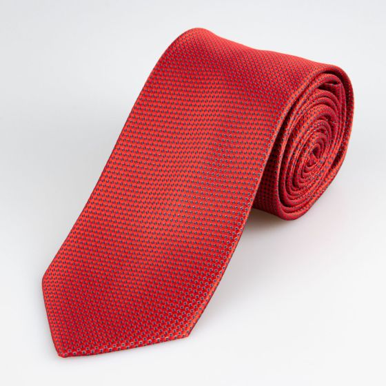 Kravata pánská AMJ kostičkovaná KU1762, červená