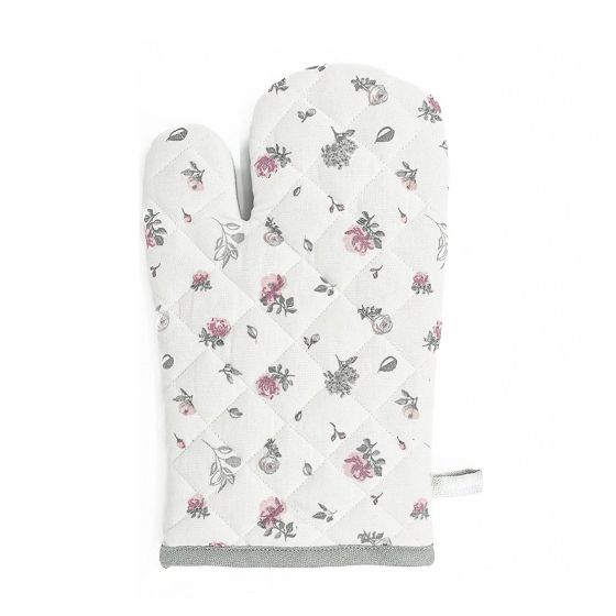 Kuchyňská chňapka KYTKY QK-129, růžovo-šedá, 28x18cm