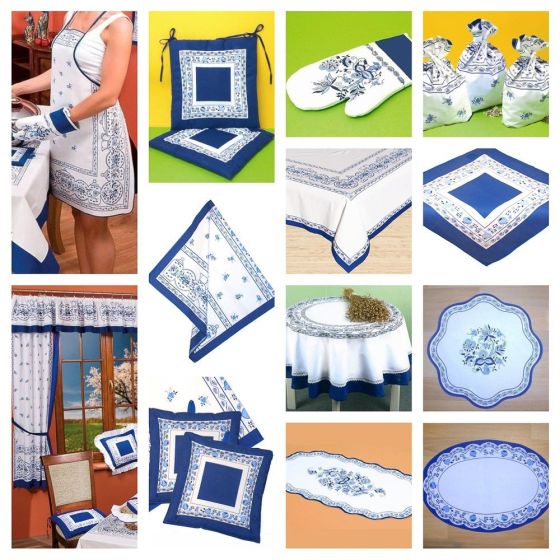 Kuchyňský set CIBULÁK, modrobílý (více možností)