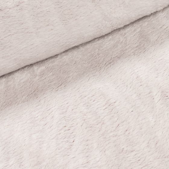 Mikroplyš / coral fleece 6420/321D, jednobarevná smetanová ombré, š.185cm (látka v metráži)