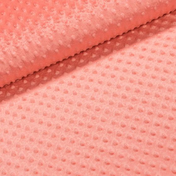 Minky 8908 884 jednobarevná lososová, š.160cm (látka v metráži)