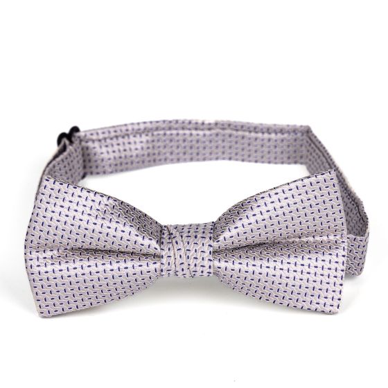 Motýlek pánský AMJ vzorovaný, světle béžový / modré čárky MP428