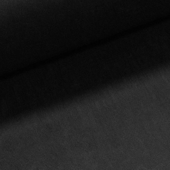 Netkaná textilie, černá, š. 160cm, 50g/m2, středně pevná (látka v metráži)