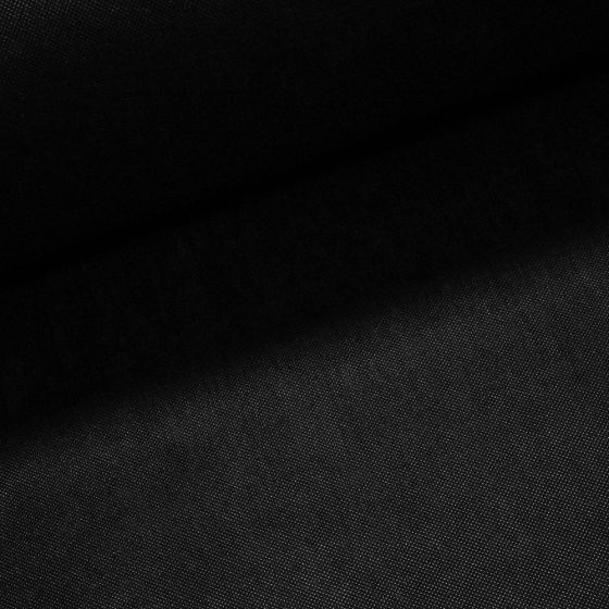 Netkaná textilie, černá, š. 160cm, 50g/m2, středně pevná, role 50m (látka v metráži)