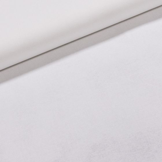 Vyšívací látka PERLIČKA jednobarevná bílá, š.140cm (látka v metráži)