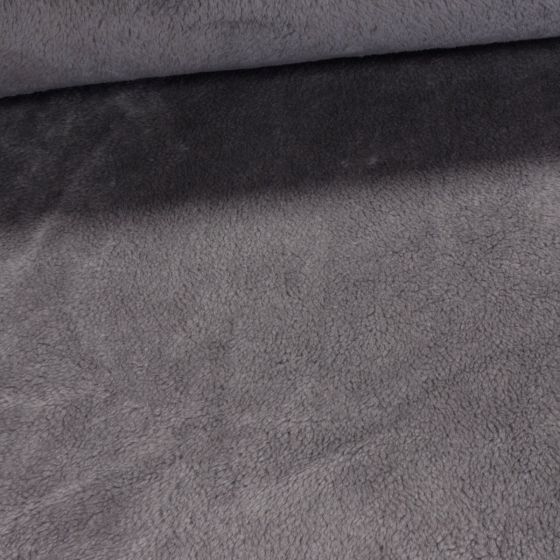 Plyš TERAN 986, světle šedý, šíře 150cm (metráž)