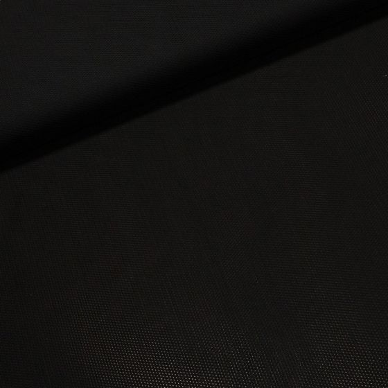 Podšívka polyesterová děrovaná ( sportovní ) jednobarevná černá, š.150cm (látka v metráži)